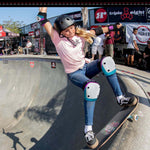 187 Killer Pads Adult Six Pack Set Pink/Teal Skateboarder Girl