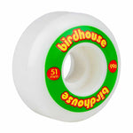 Birdhouse 51mm 99A Logo SHR Green Skateboardhjul Vit Grön