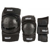 Bullet Triple Padset Junior OSFA Junior Skydd Svart Standard Combo Junior Skateboardskydd Skateboard Skydd