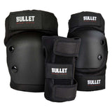 Bullet Pads Junior Six Pack Set Revert Combo Svart Knäskydd Armbågsskydd Handledsskydd