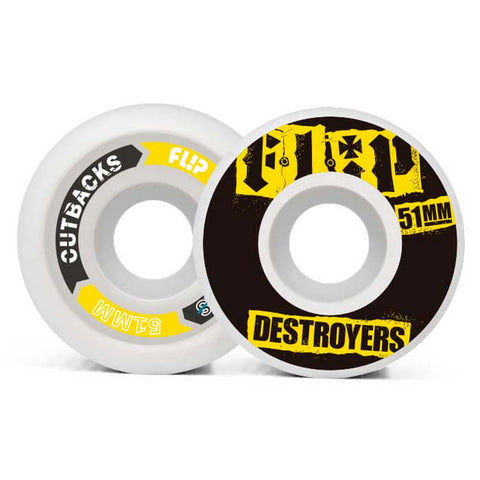 Flip 51mm 99A Cutback Black Hjul