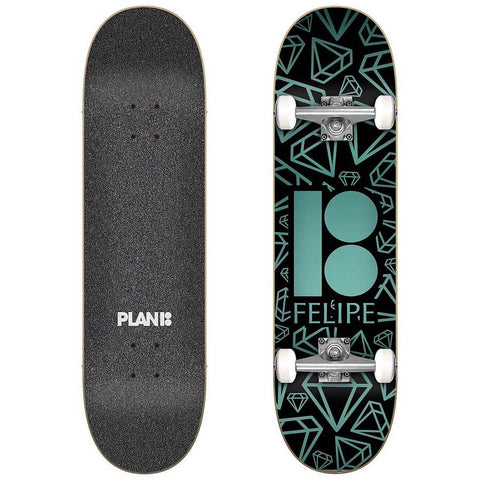 Plan B 7.87" Felipe Diamonds Crowns Komplett Skateboard Complete Bräda