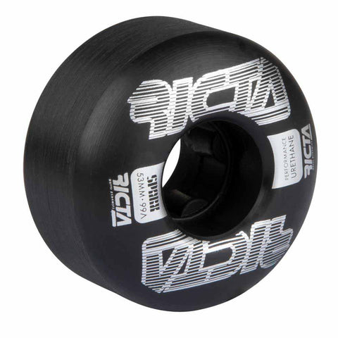 Ricta 53mm 99A Wireframe Sparx Black Skateboardhjul Svarta