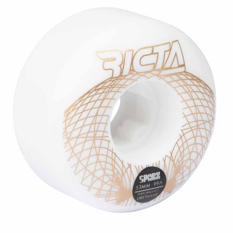 Ricta 53mm 99A Wireframe Sparx White Skateboardhjul