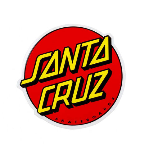 Santa Cruz Classic Dot Klistermärke Röd Sticker Red 6"