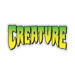 Creature Sticker Klistermärke Grön Gul