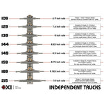 Independent Indy Skateboard Truckar Trucks Size Guide
