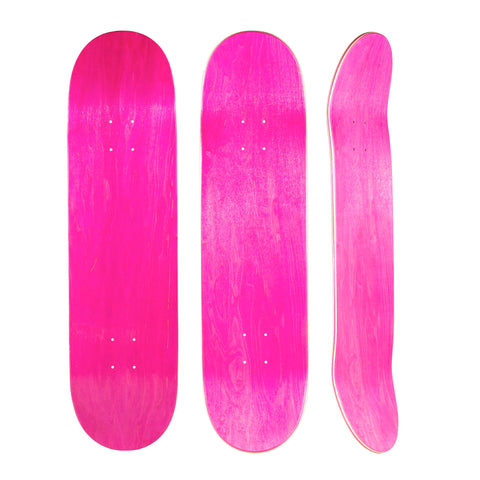 Skateboard Deck Bräda Pink Rosa 7 Lager Lönn skateboarding.se