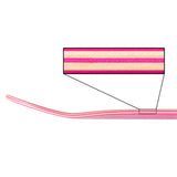 Skateboard Blank Pro Deck Pink Rosa Maple Layers Side