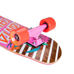 Santa Cruz 8.4" Floral Stripe Street Skate Cruzer Cruiser Hjul Truckar