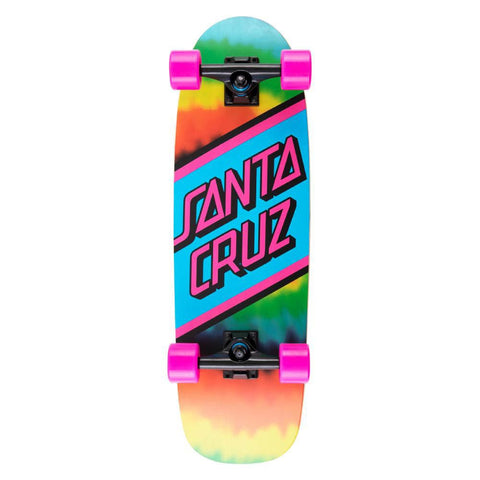 Santa Cruz Skateboard 8.79 Tum Inch Rainbow Tie Dye Street Skate Cruiser Undersida