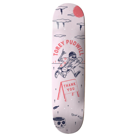 Thank You Skateboard 8.5" Torey Pudwill Zapped Deck Signerad