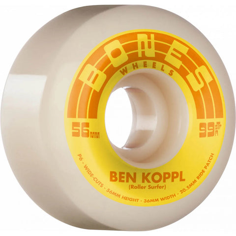 Bones Wheels Skateboard Hjul 56mm 99A V6 STF Koppl Rollersurfer