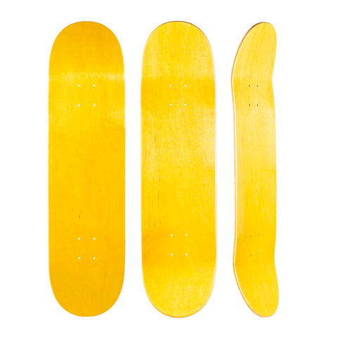 Skateboard Deck Bräda Yellow Gul 7 Lager Lönn skateboarding.se